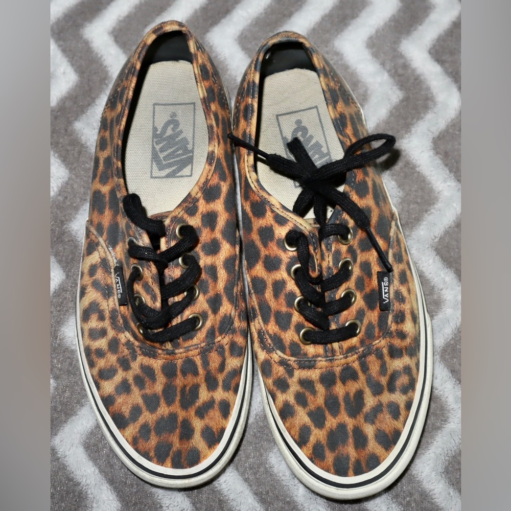 Leopard print vans from probably 10 years ago. Womens 7.5.